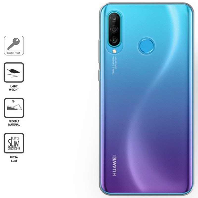 Silikoninis dėkliukas 1.0 mm. storio - permatomas (Huawei P30 LITE) Silikoninis dėkliukas 1.0 mm. storio - permatomas (Huawei P30 LITE)